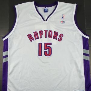 Vintage Champion NBA Toronto Raptors Vince Carter Basketball Jersey Size Mens 48